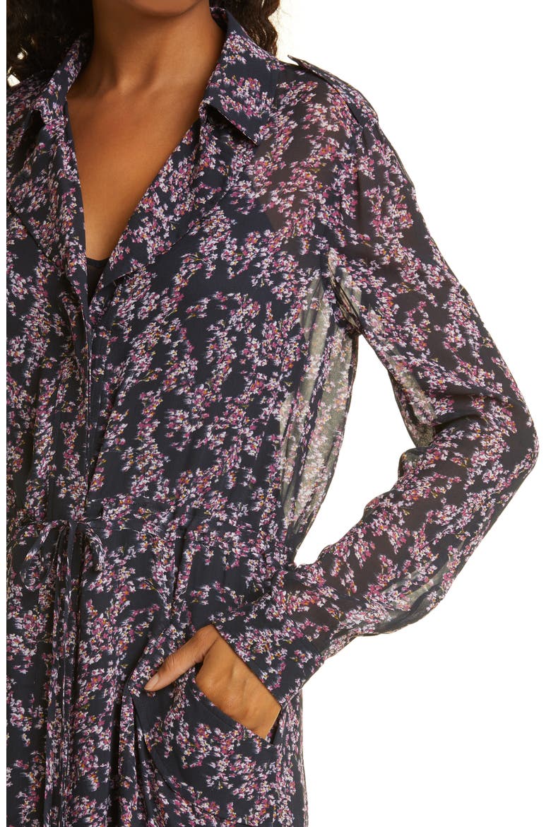 Field Printed Long Sleeve Maxi Dress, Alternate, color, PURPLE MULTI