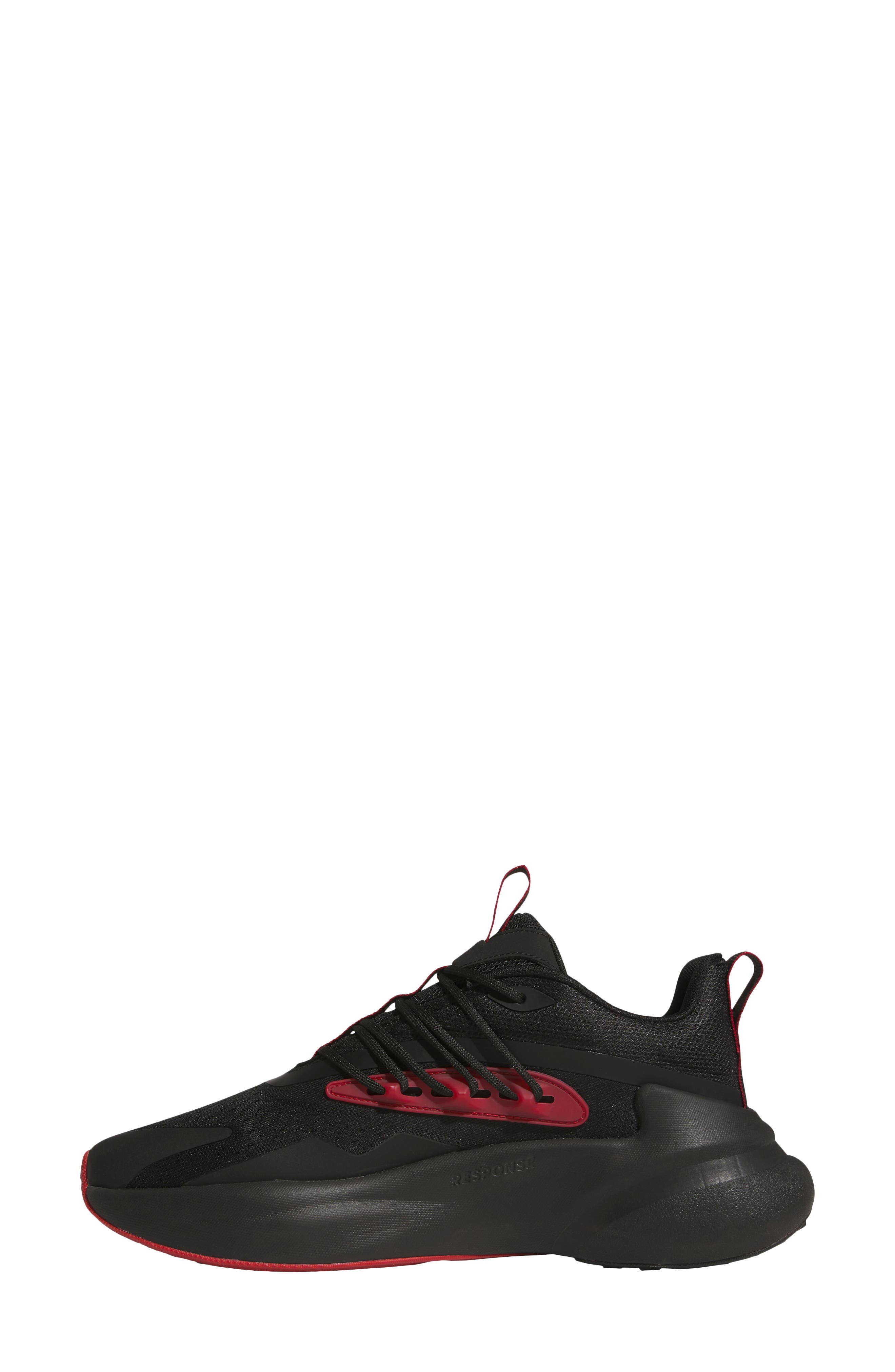 adidas Alphaboost v2 Team Colors Running Shoe, Alternate, color, Black/ Team Power Red/ White
