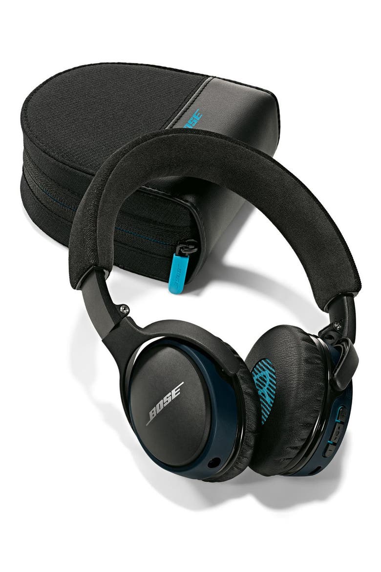 SoundLink® Bluetooth® On-Ear Headphones, Alternate, color, BLACK/ BLUE