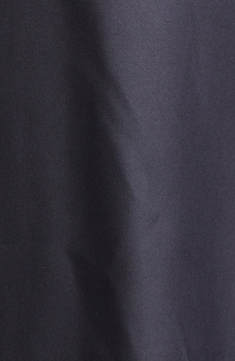 Jason Wu Collection Watercolor Floral Print Long Sleeve Silk Shirtdress, Alternate, color, Black / Light Jade