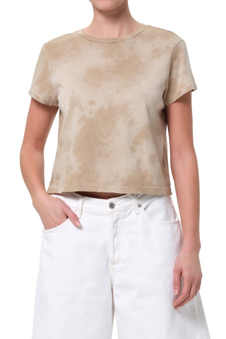 Adine Shrunken Organic Cotton T-Shirt, Main, color, PLUME