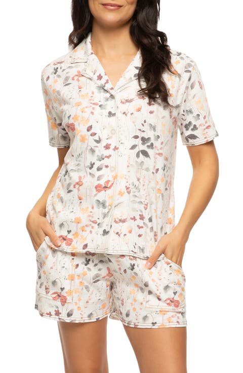 Josephine Crinkled Jersey Short Pajamas