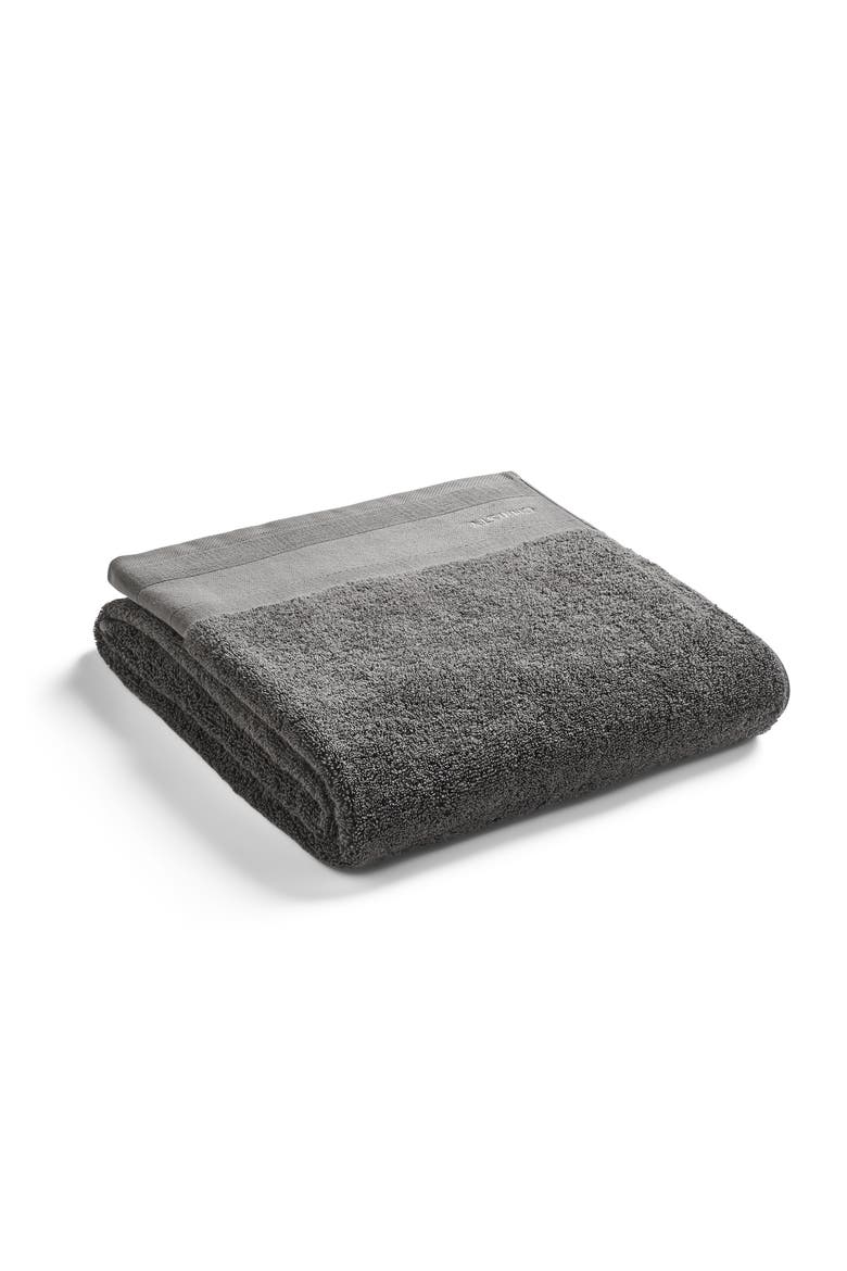 Signature Luxury 100% Cotton Bath Towels, Main, color, Charcoal