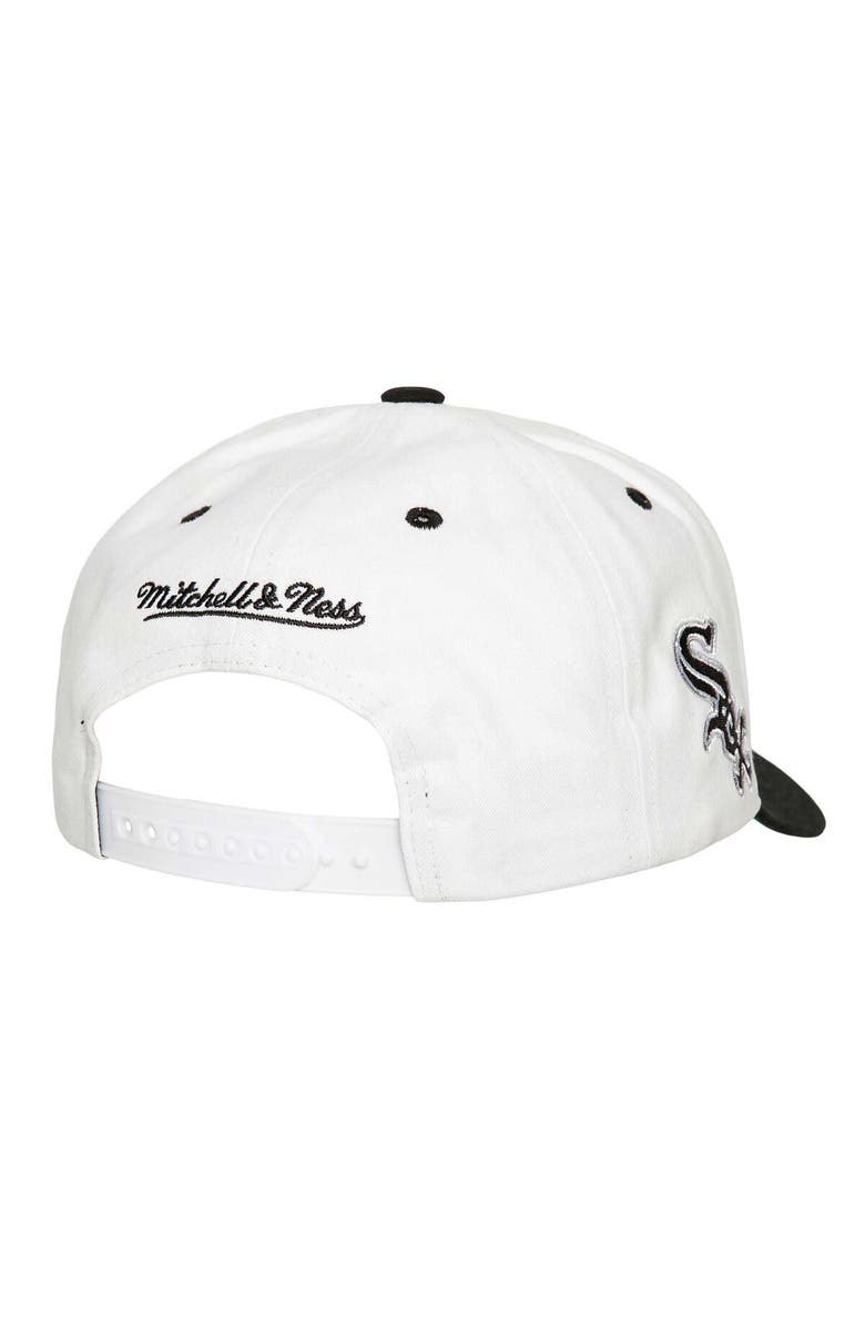 Mitchell & Ness Men's Mitchell & Ness White Chicago White Sox Cooperstown Collection Tail Sweep Pro Snapback Hat, Alternate, color,