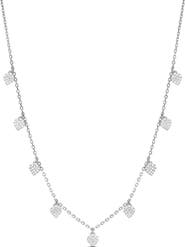 SHYMI Pavé Heart Drop Layering Necklace