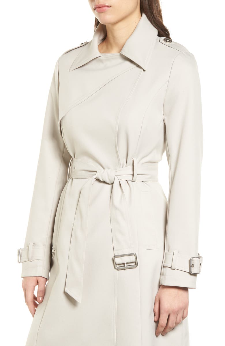 French Connection Flowy Belted Trench Coat, Alternate, color,