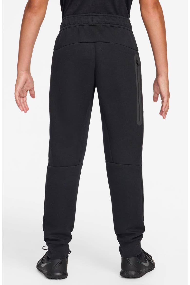 Kids' USA Tech Fleece Pants, Alternate, color, BLACK/ CHALLENGE RED