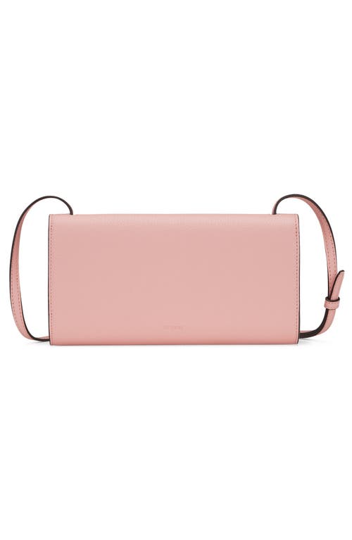 Oryany Mandy Leather Crossbody Wallet In Baby Pink
