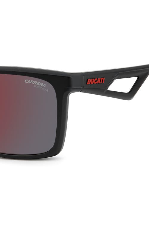 Carrera Eyewear 57mm Polarized Rectangular Sunglasses In Multi