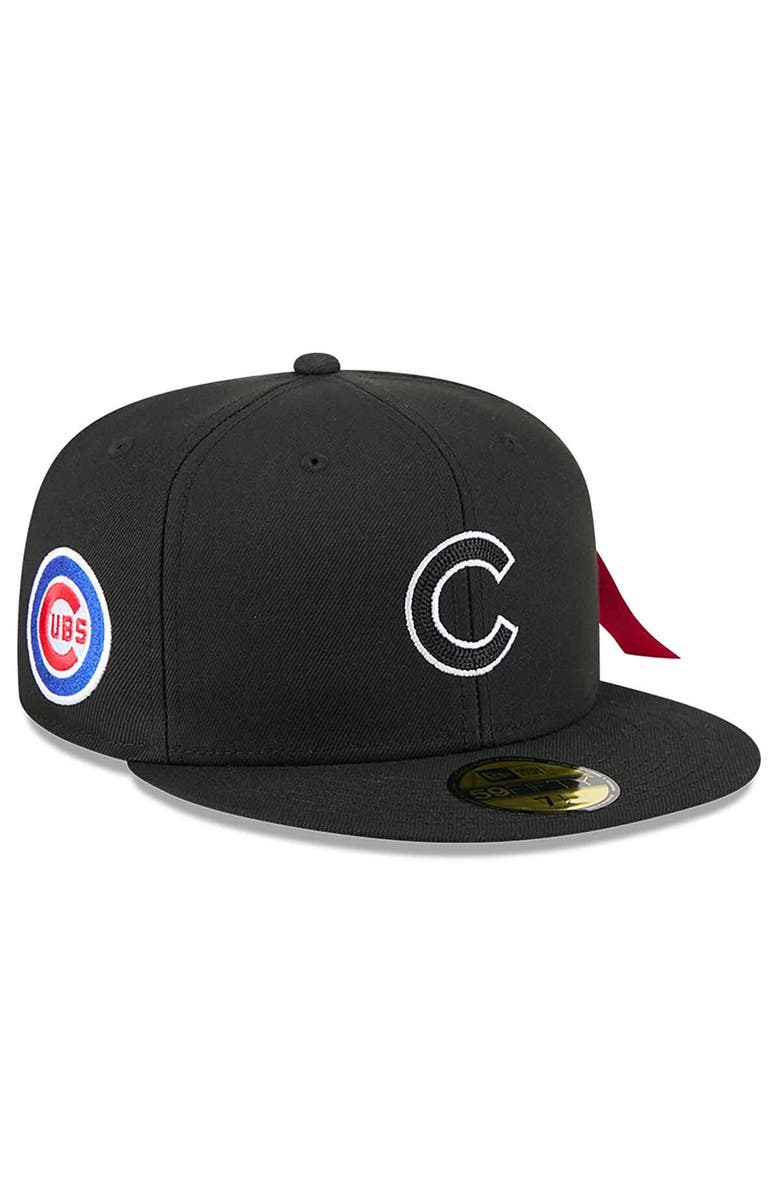 New Era x Alpha Industries Men's New Era x Alpha Industries  Black Chicago Cubs 59FIFTY Fitted Hat, Main, color, Black
