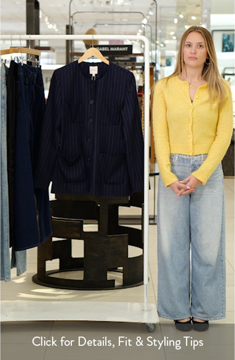 The Busy Woman Pinstripe Jacket, sales video thumbnail