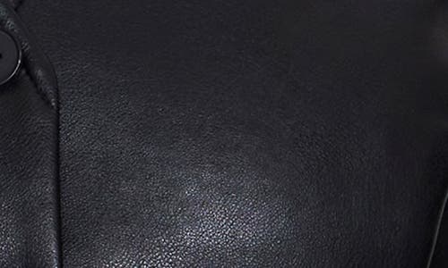 Pistola Danica Faux Leather Vest In Black