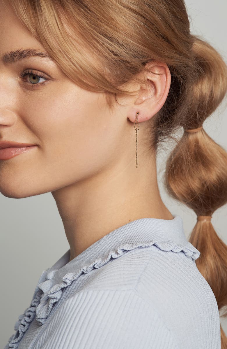 Poppy Finch Ball Chain Drop Earrings, Alternate, color, 