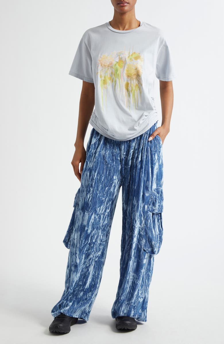 Collina Strada Katina Duo Storm Flower Drip Organic Cotton Graphic T-Shirt, Alternate, color, Storm Flower Drip