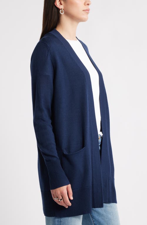 Caslonr Caslon(r) Everyday Open Front Cardigan In Black
