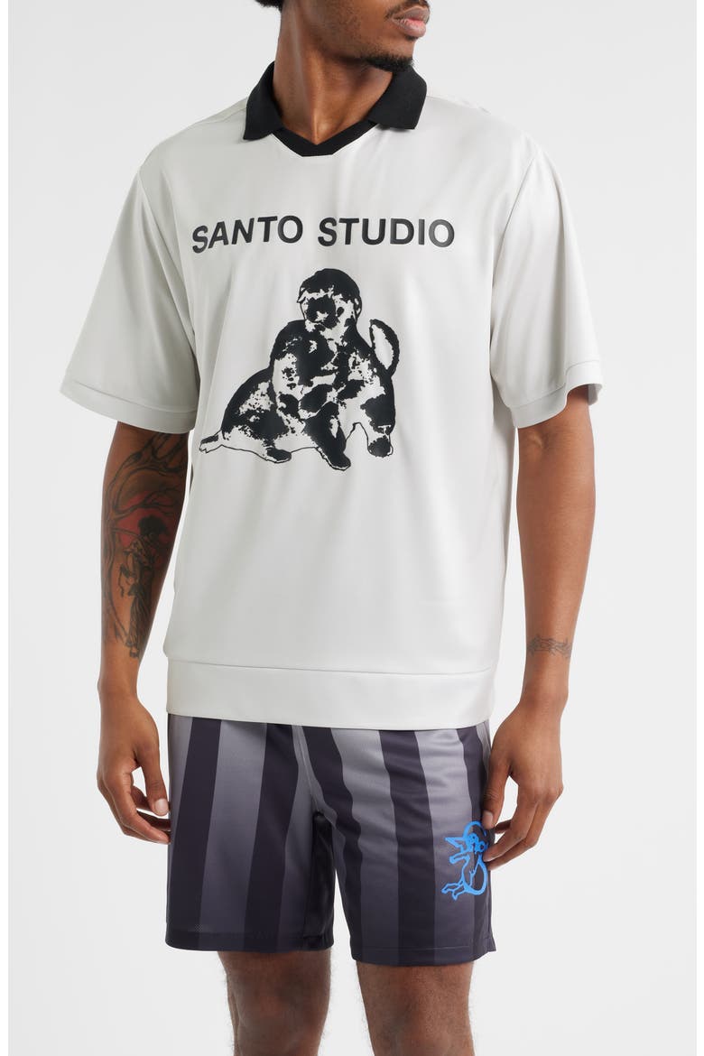 Thugs Need Hugs Graphic Jersey, Main, color, CREAM