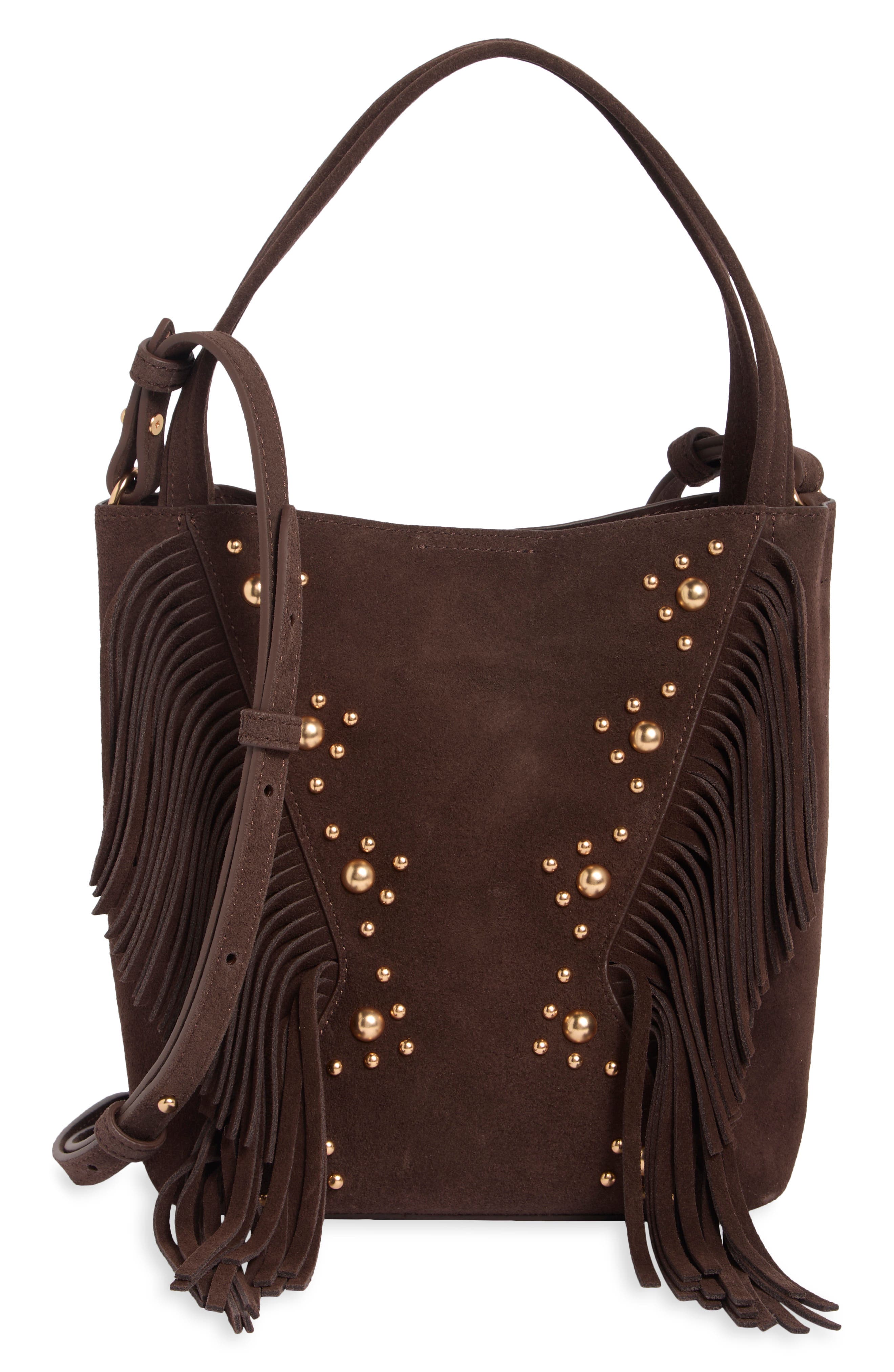 Rhett Fringe Suede Crossbody Bag