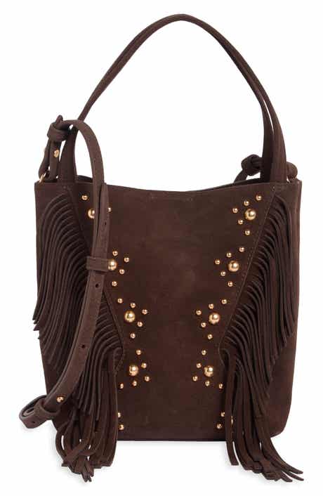 Rhett Fringe Suede Crossbody Bag