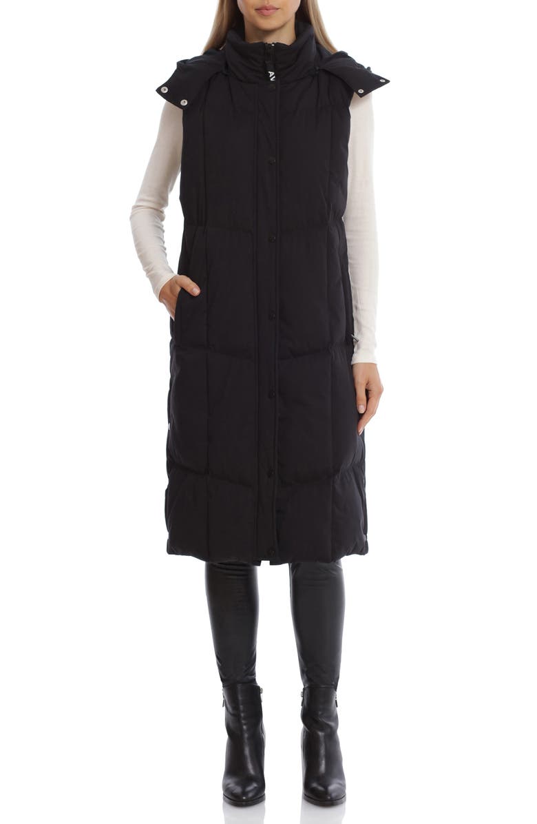 Avec Les Filles Thermalpuff<sup>™</sup> Longline Hooded Puffer Vest, Alternate, color,