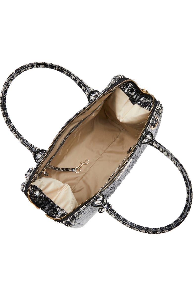 Brahmin Caroline Croc Embossed Leather Satchel, Alternate, color,