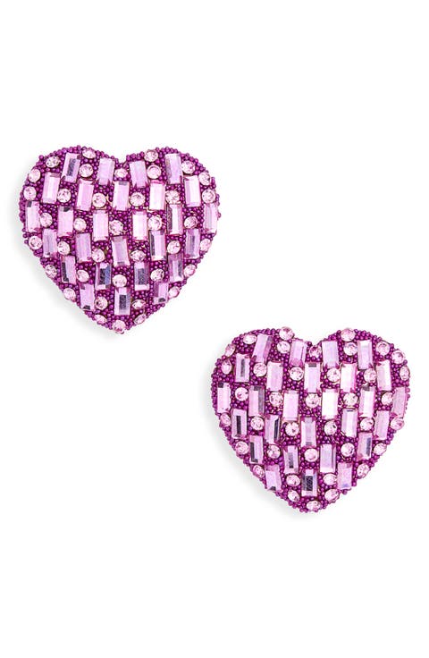 Valentine's Day Heart Stud Earrings