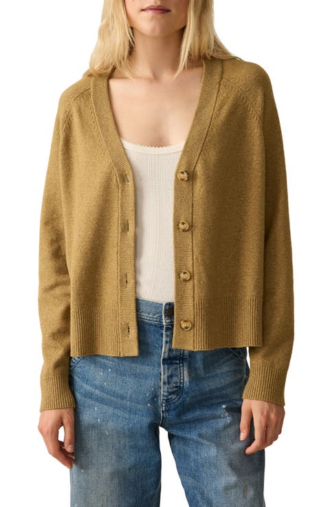 Jackson V-Neck Cotton Blend Cardigan