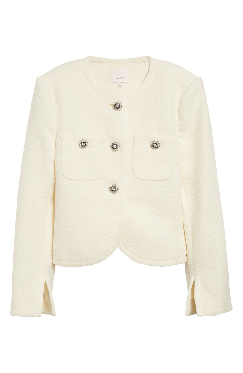 Cinq à Sept Junia Bouclé Jacket, Main, color, 