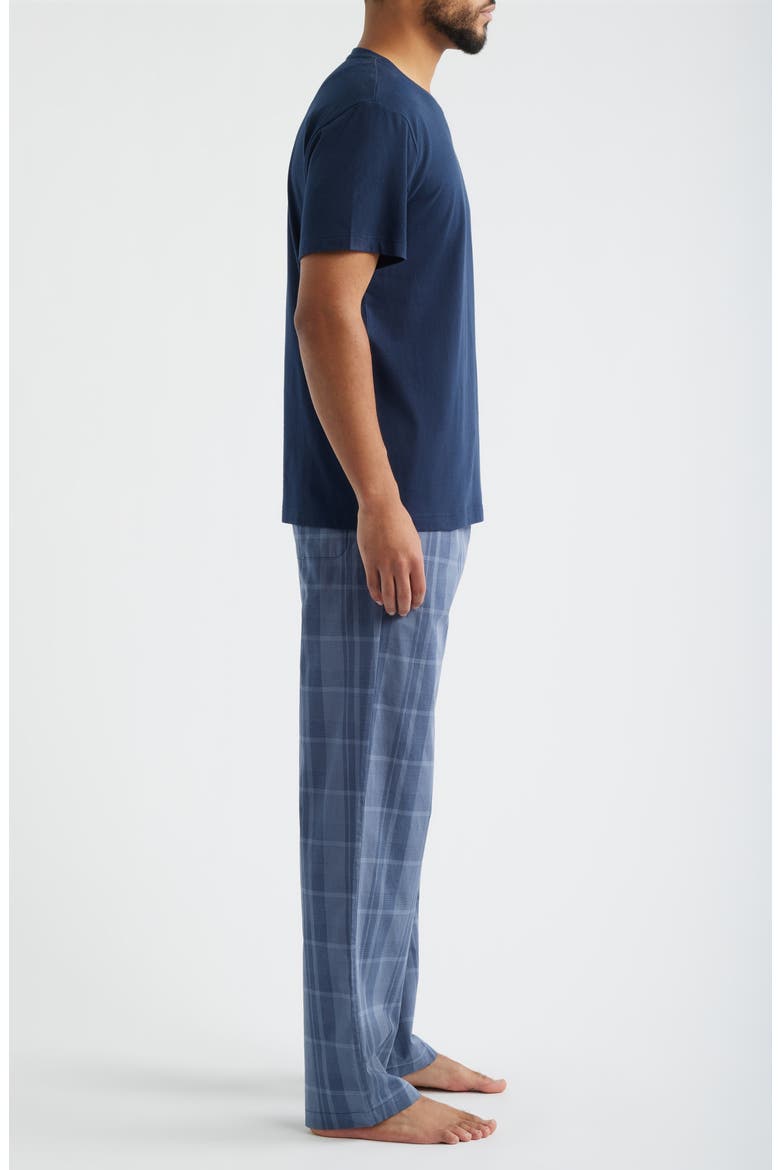 Long Day Pajama T-Shirt & Pants, Alternate, color, BLUE