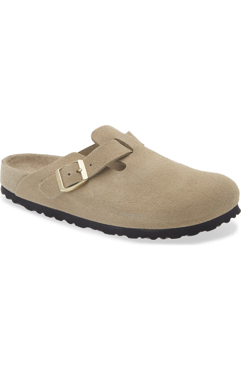 Birkenstock Boston Exquisite Clog, Main, color, Taupe Suede
