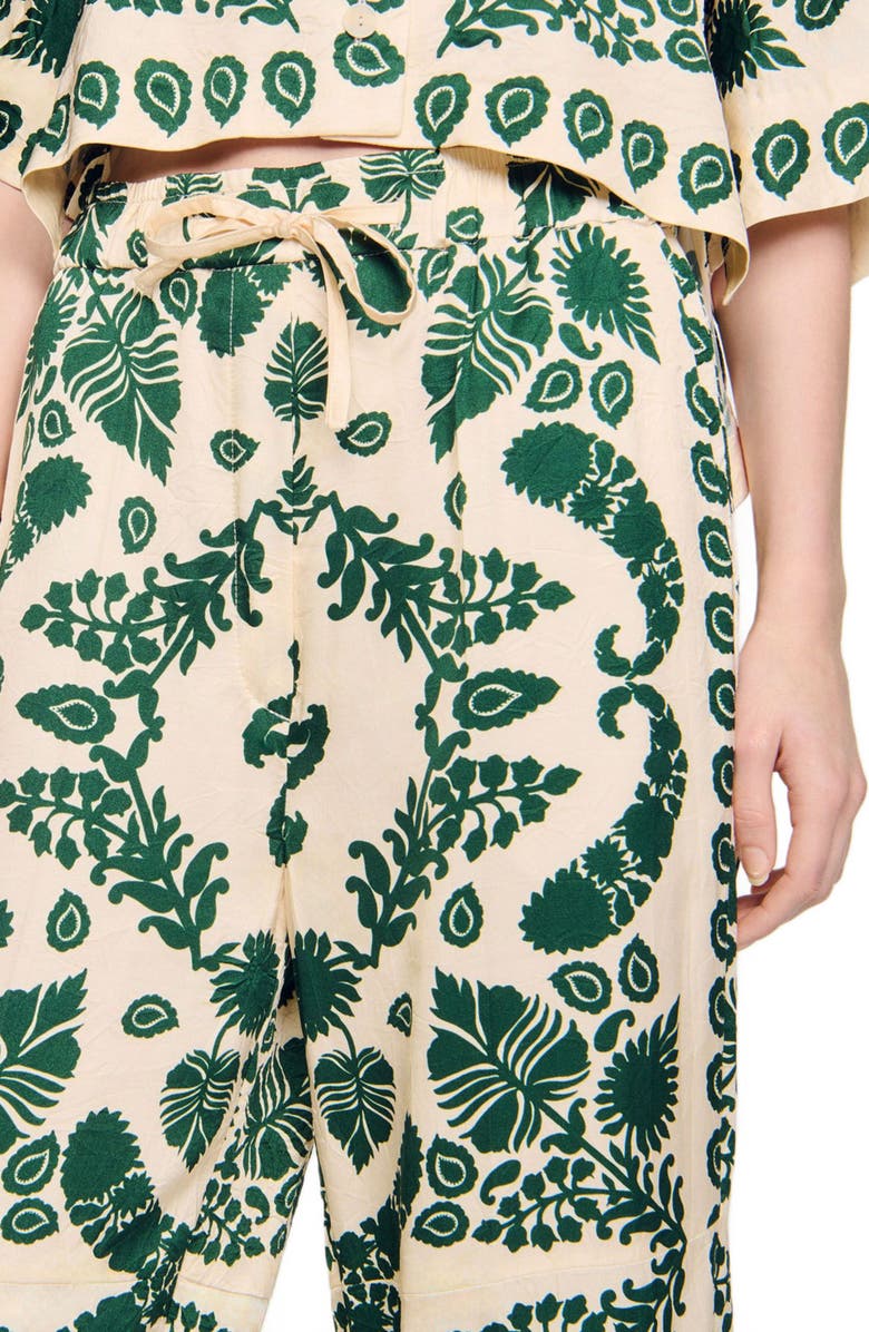 SANDRO Floral pants, Alternate, color, 