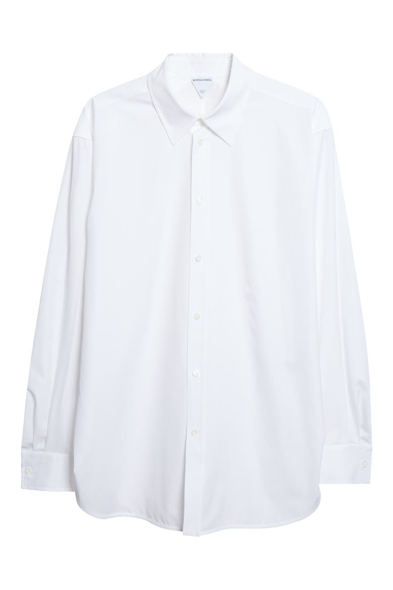 Cotton Poplin Button-Up Shirt, Alternate, color, 9000 WHITE