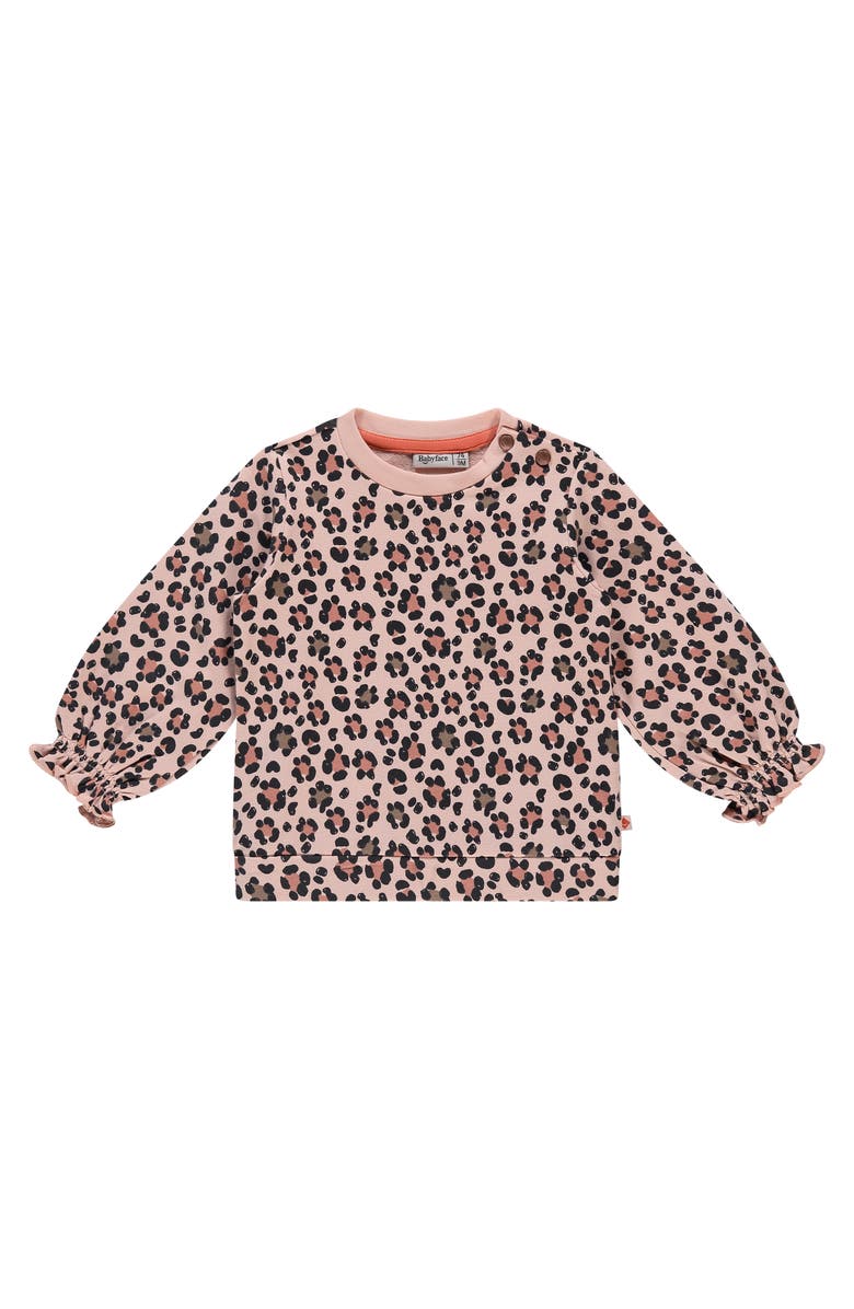 BABYFACE Leoprad Print Sweatshirt, Main, color, Blossom