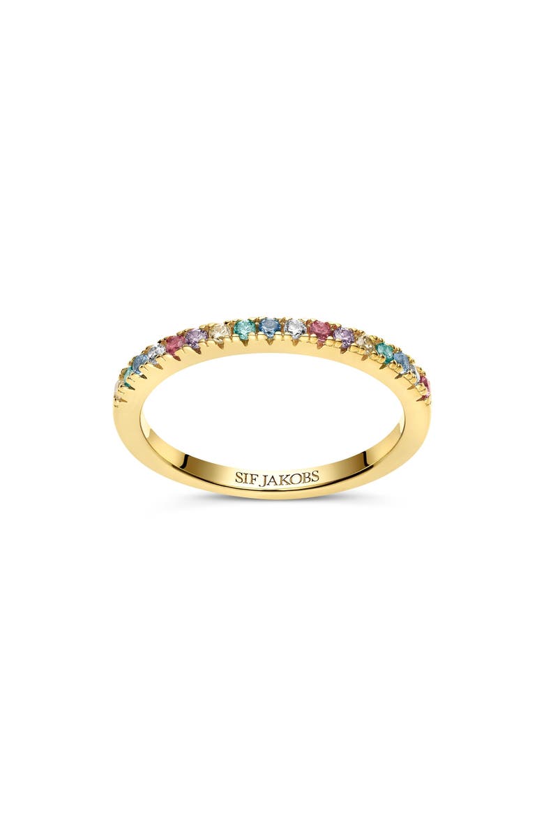 Ring Ellera, Alternate, color, 18k Gold Plated / Rainbow
