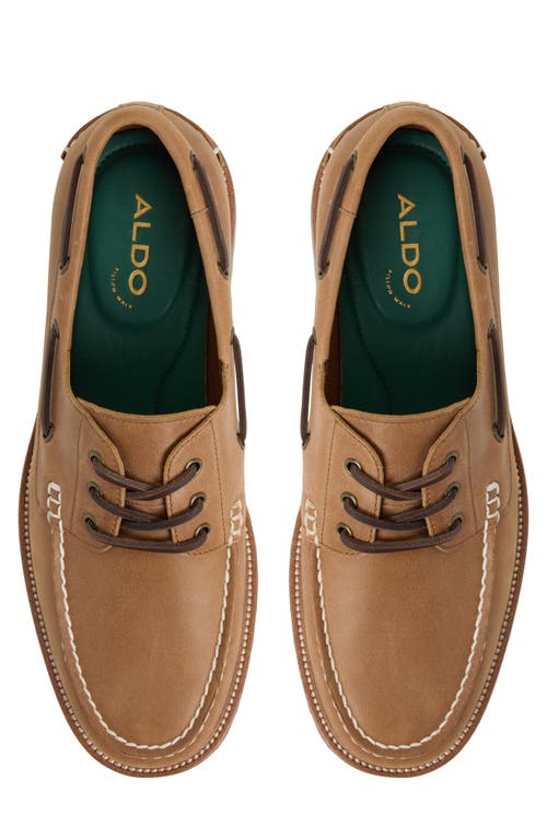 Aldo Cedric Lugged Boat Shoe In Brown