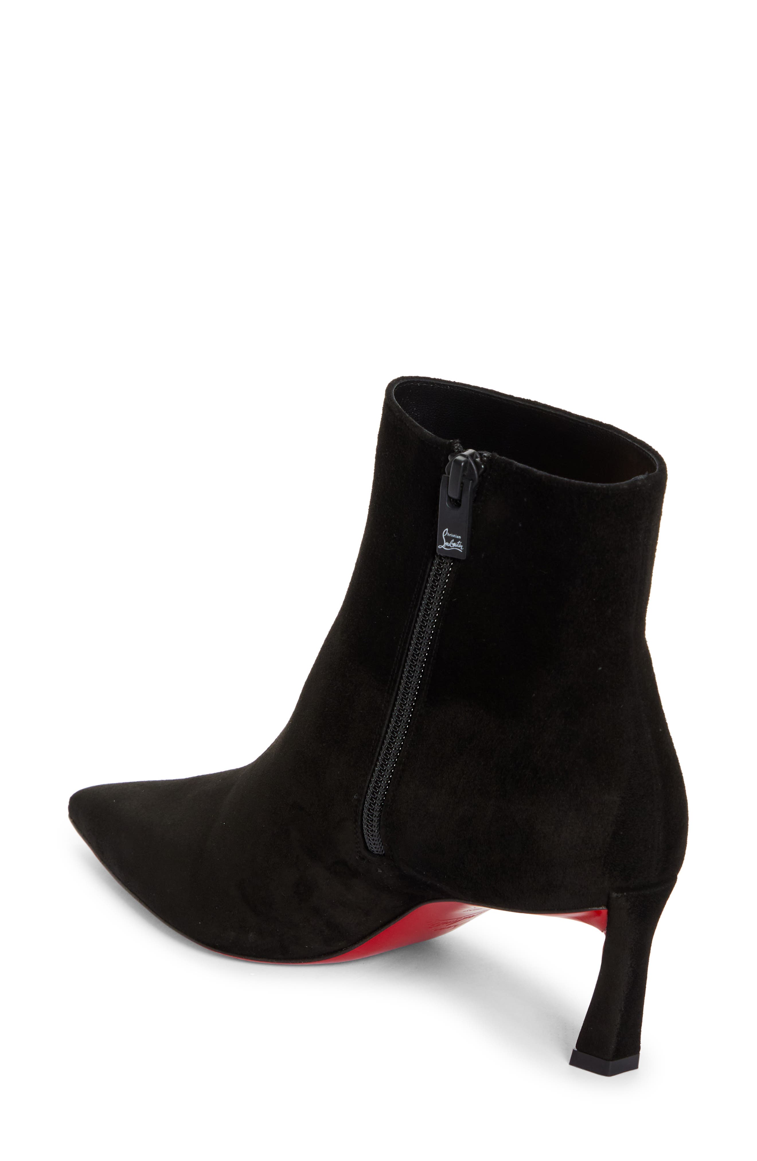 Christian Louboutin Condora Pointed Toe Bootie, Alternate, color, Black