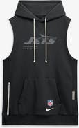 Nike Men's Nike Black New York Jets Sideline Standard Issue Dri-FIT Sleeveless Hoodie