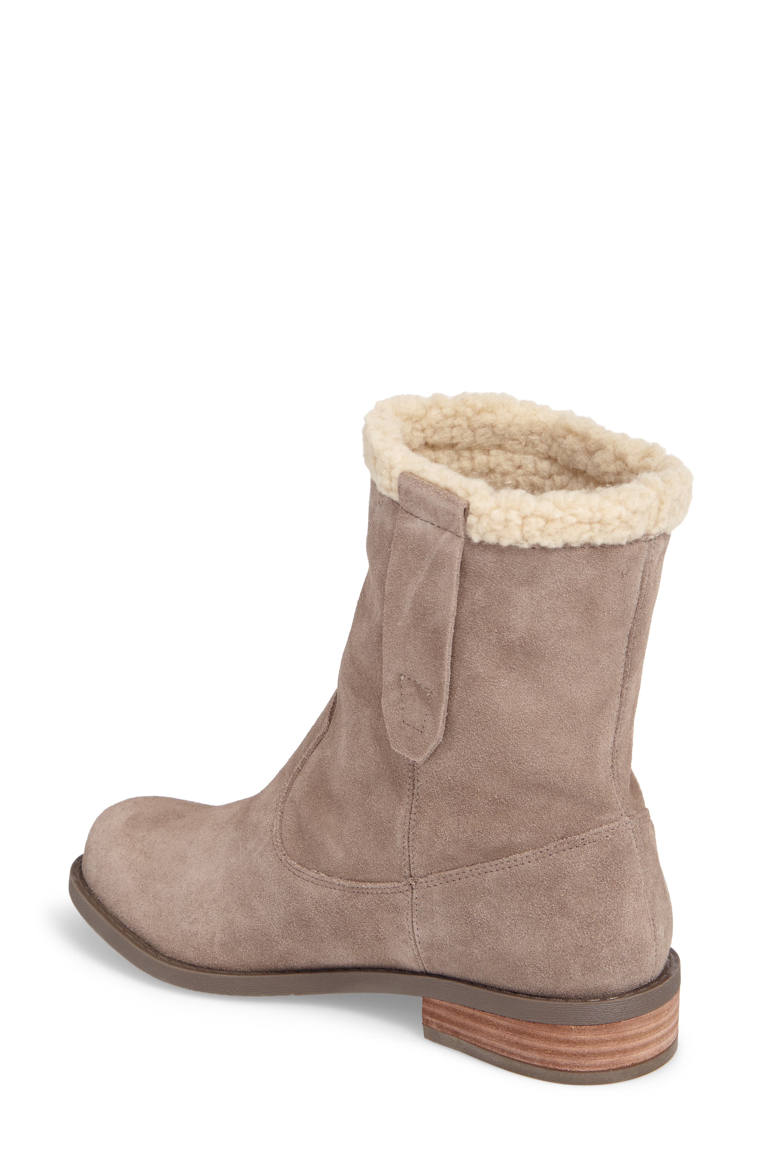 Verona Faux Shearling Boot, Alternate, color, DARK MUSHROOM SUEDE