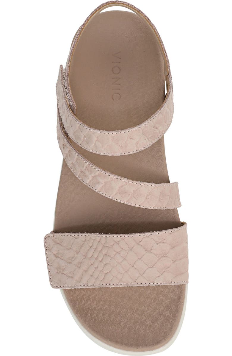 Vionic Sophia Strappy Platforn Wedge Sandal, Alternate, color, Cameo Rose