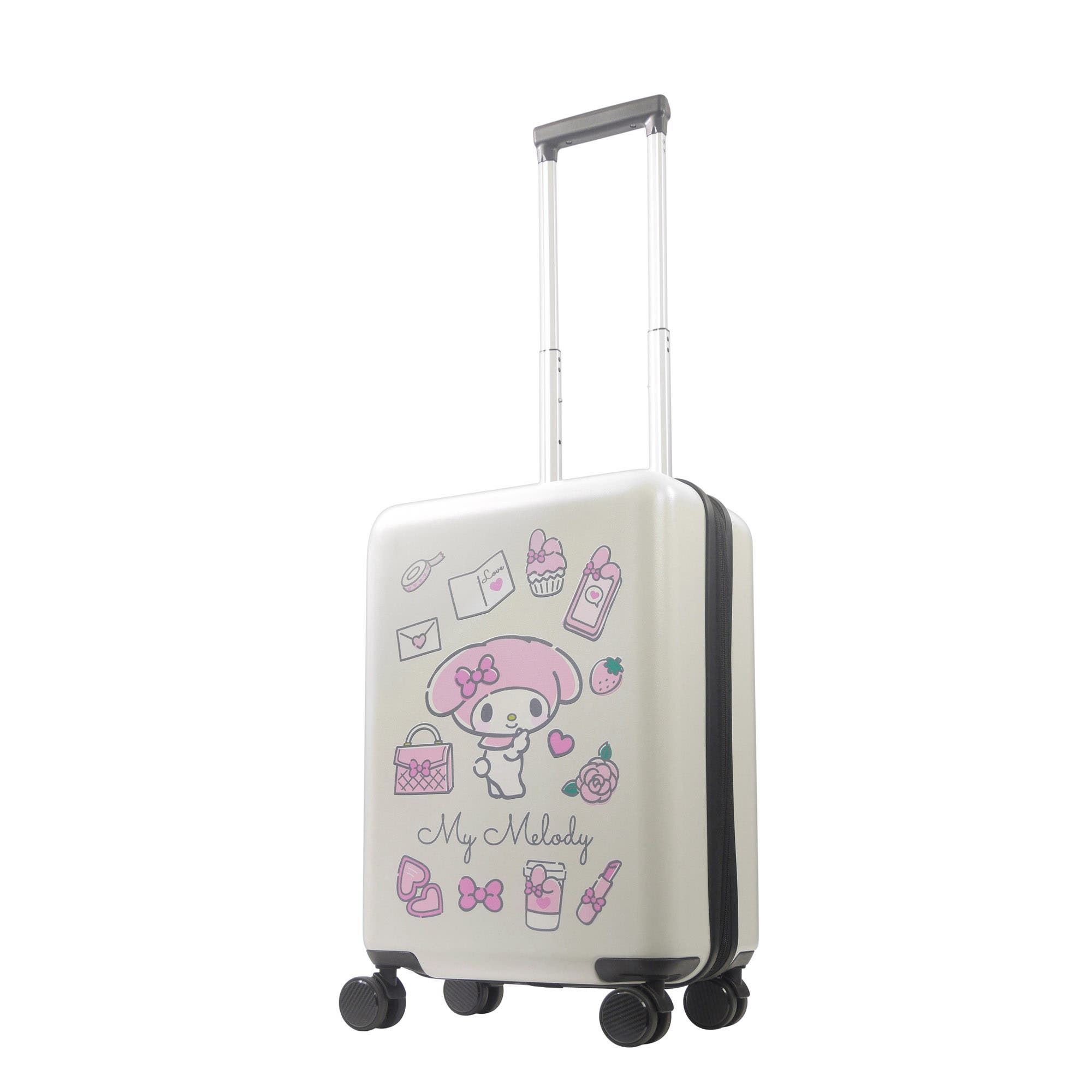 Ful Sanrio My Melody 22.5" Hardside Carry-On Spinner in White 