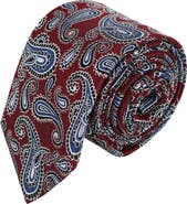 Trafalgar Wharton Wavy Paisley Silk Novelty Necktie