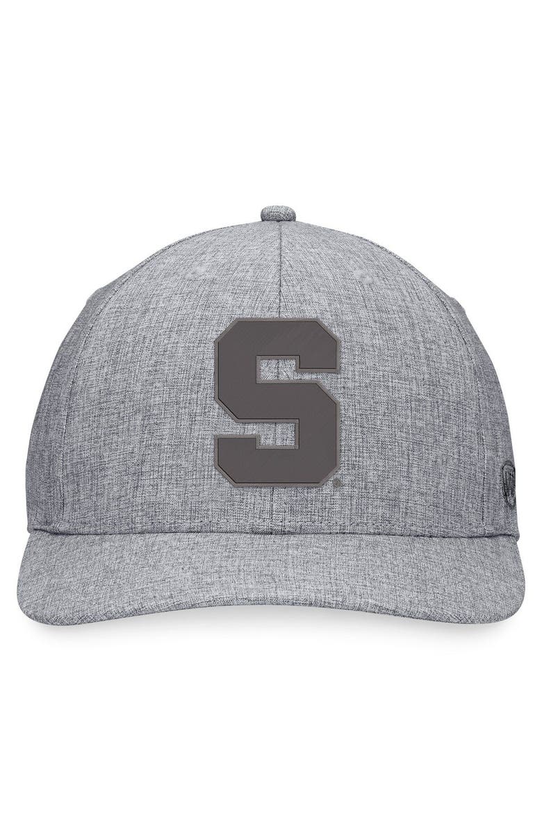 TOP OF THE WORLD Men's Top of the World Gray Michigan State Spartans Top Grit Flex Hat, Alternate, color, 