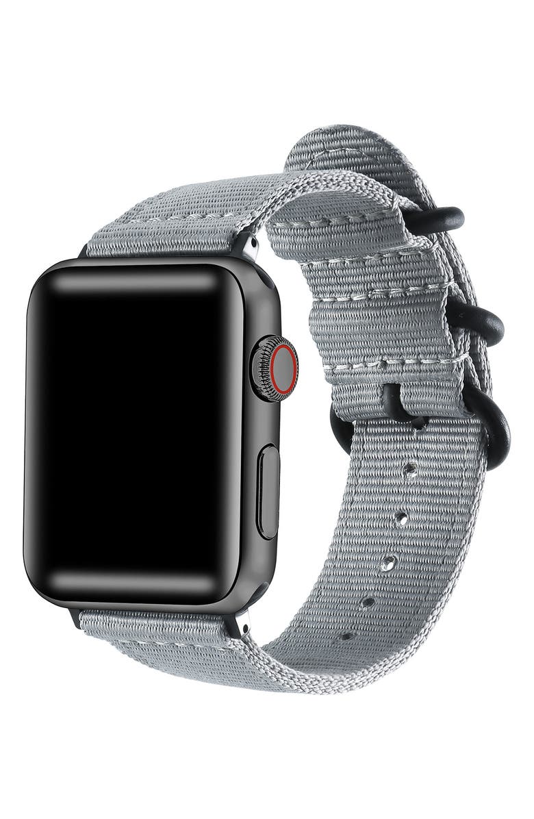 The Posh Tech Nylon Apple Watch<sup>®</sup> Watchband, Alternate, color, Grey