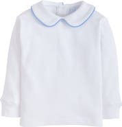 Little English Kids' Long Sleeve Piped Peter Pan Shirt
