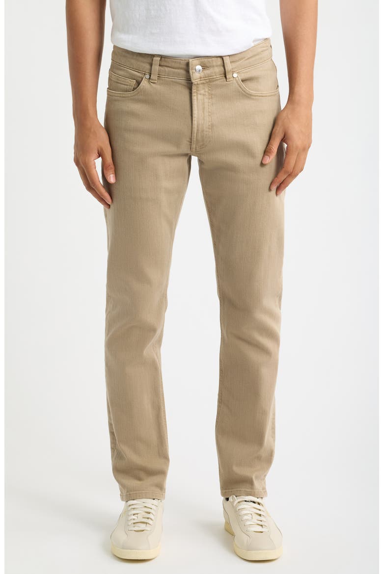 Fairfield Garment Dye Straight Fit Jeans, Main, color, KHAKI