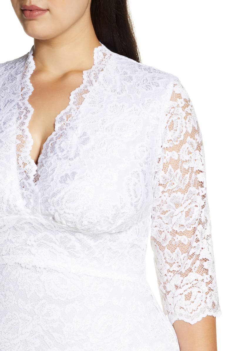 Kiyonna Lace Cocktail Dress, Alternate, color,