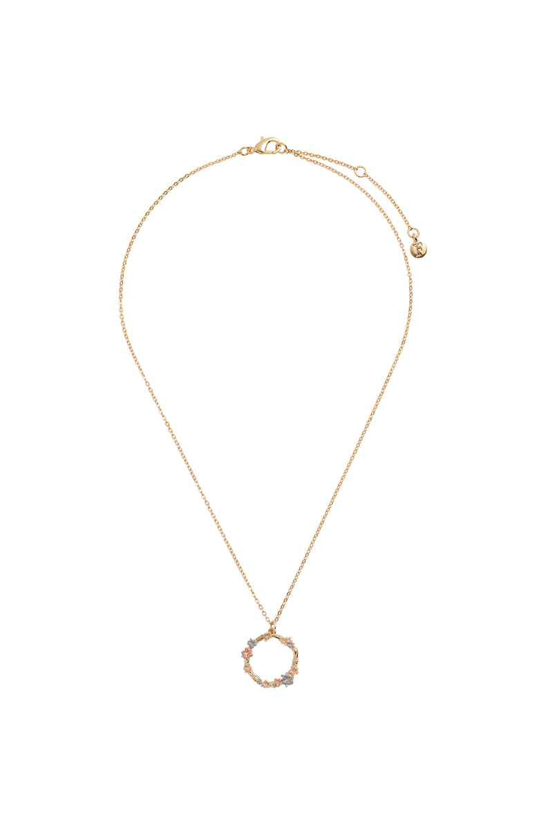 Fable England Hibiscus Necklace, Alternate, color, Multi & Gold