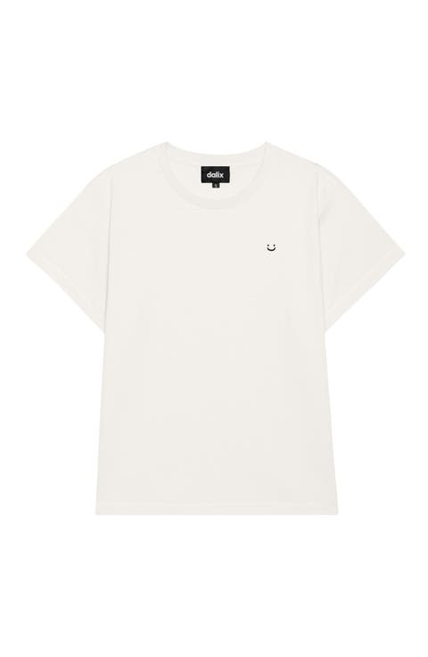 Womens Lil Smile Lightweight High Waisted Tee