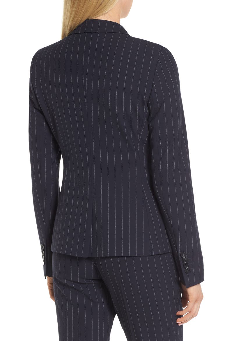 Jelaya Double Breasted Suit Jacket, Alternate, color, NAVY FANTASY