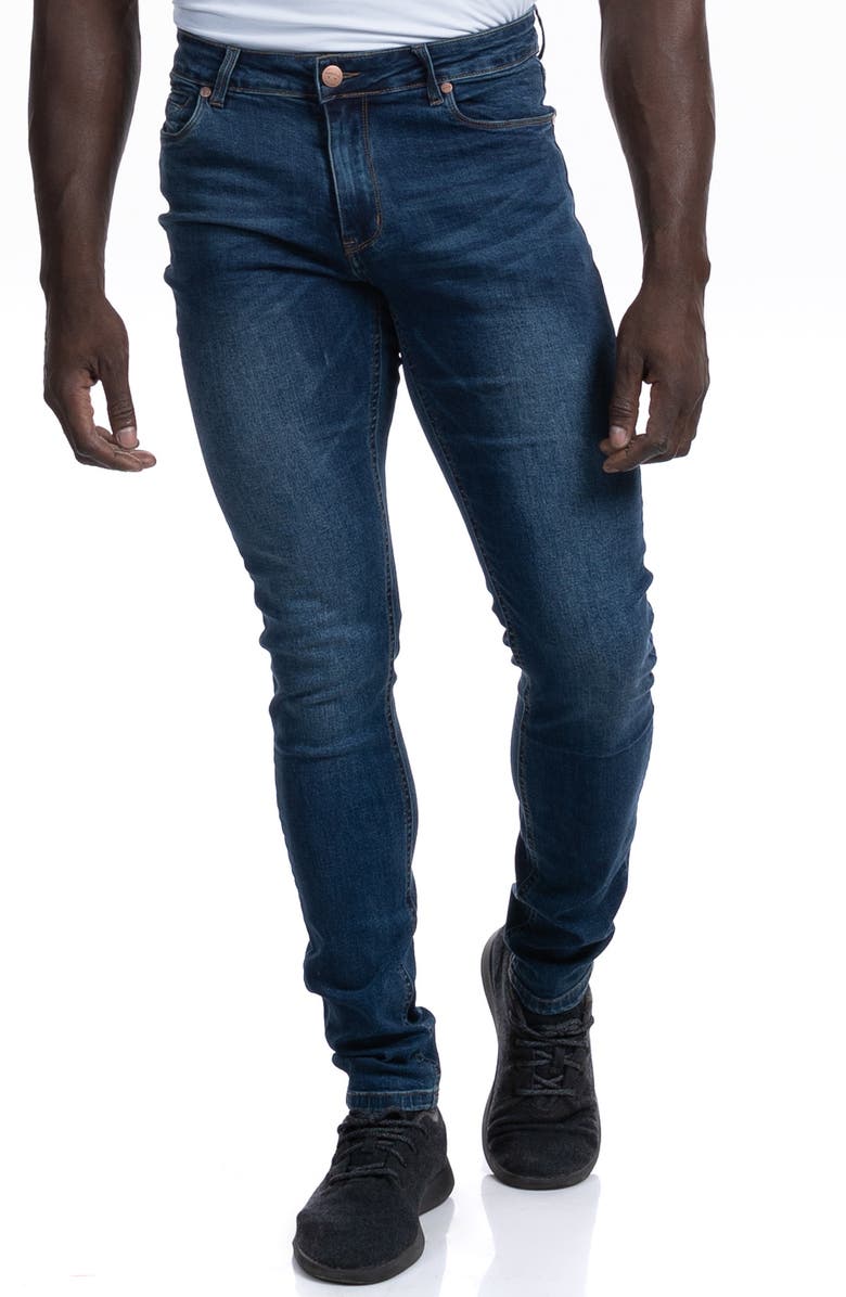 Barbell Apparel Straight Athletic Fit Jeans, Main, color, 