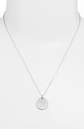 Nashelle Sterling Silver Initial Disc Necklace